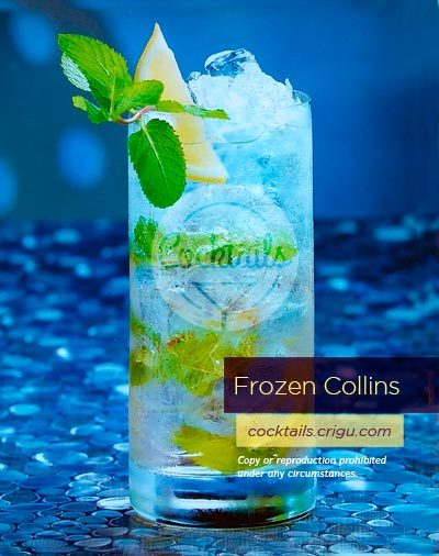 Frozen Collins Cocktail – alcohol-free cocktail Frozen Collins Cocktail - alcohol-free cocktail